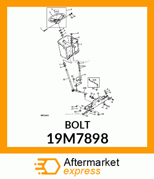 SCREW, FLANGED, METRIC 19M7898