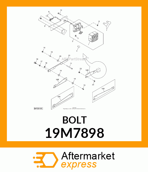 SCREW, FLANGED, METRIC 19M7898