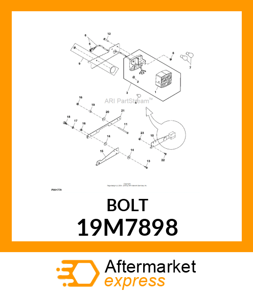 SCREW, FLANGED, METRIC 19M7898