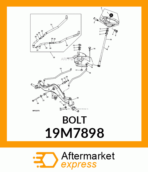 SCREW, FLANGED, METRIC 19M7898