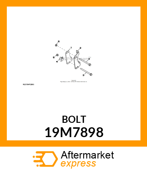 SCREW, FLANGED, METRIC 19M7898