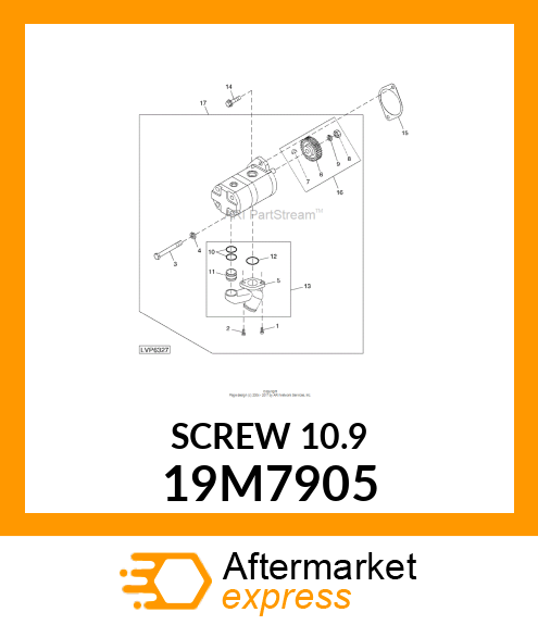 SCREW, HEX HEAD, METRIC 19M7905