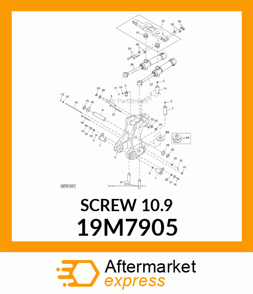 SCREW, HEX HEAD, METRIC 19M7905