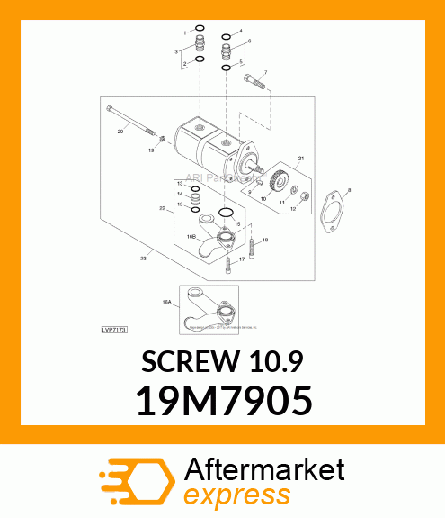 SCREW, HEX HEAD, METRIC 19M7905