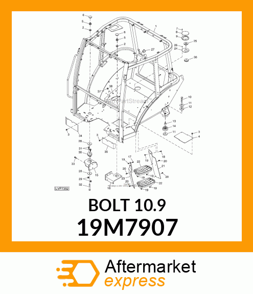 SCREW, HEX HEAD, METRIC 19M7907