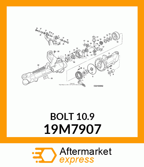 SCREW, HEX HEAD, METRIC 19M7907