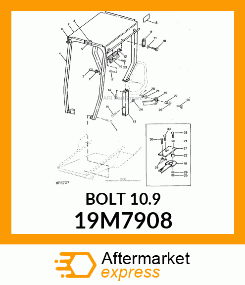 SCREW, HEX HEAD, METRIC 19M7908