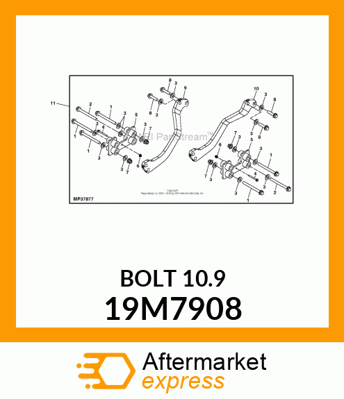 SCREW, HEX HEAD, METRIC 19M7908