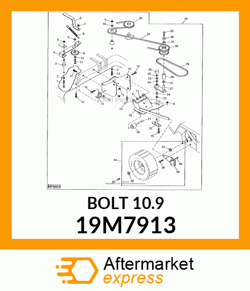 SCREW, FLANGED, METRIC 19M7913