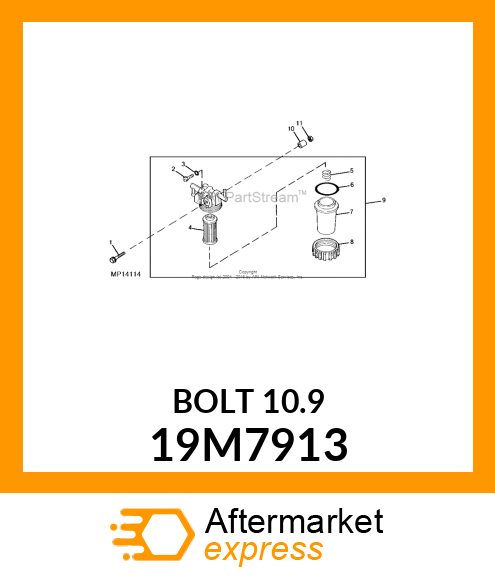 SCREW, FLANGED, METRIC 19M7913