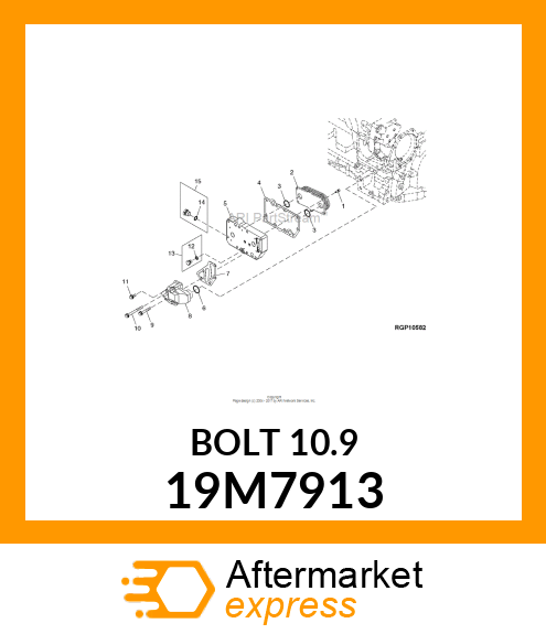 SCREW, FLANGED, METRIC 19M7913