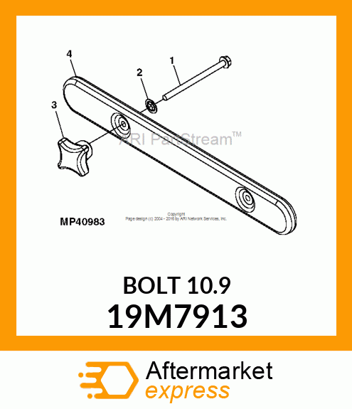 SCREW, FLANGED, METRIC 19M7913