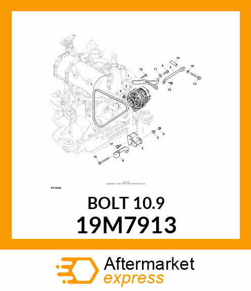 SCREW, FLANGED, METRIC 19M7913