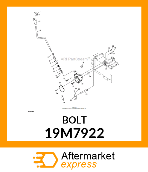 SCREW, HEX HEAD, METRIC 19M7922