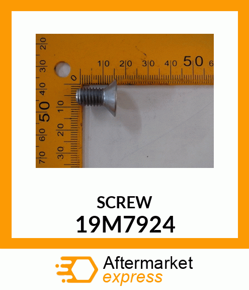 SCREW, HEX FLAT CTSK HEAD, METRIC 19M7924