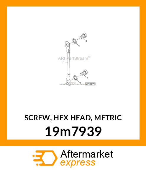 SCREW, HEX HEAD, METRIC 19m7939