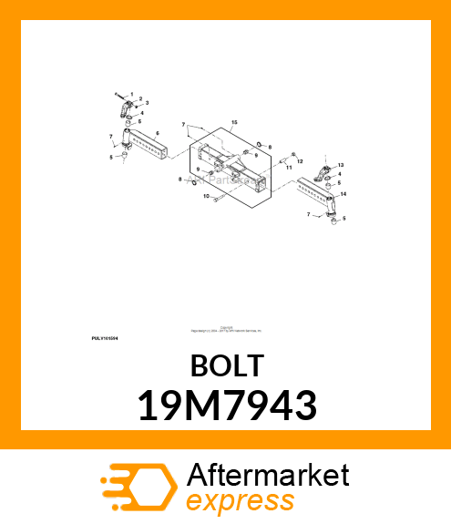 SCREW, HEX HEAD, METRIC 19M7943