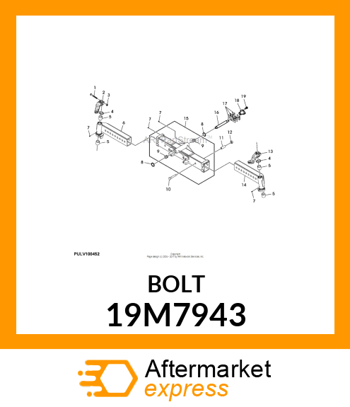 SCREW, HEX HEAD, METRIC 19M7943