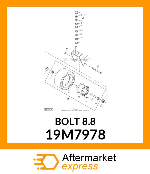 SCREW, HEX HEAD, METRIC 19M7978