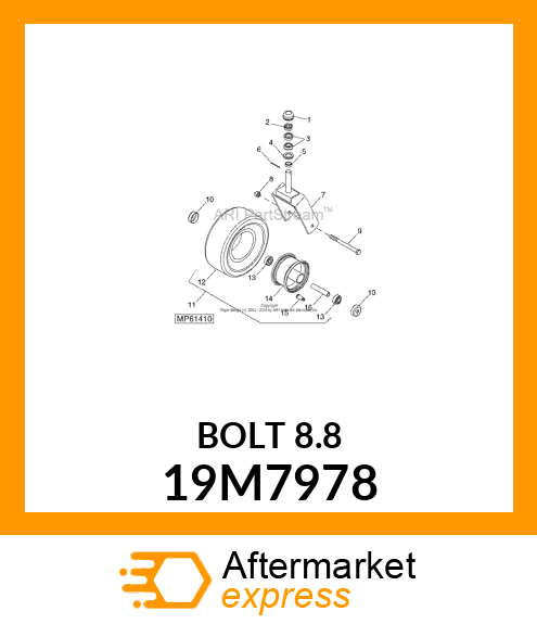 SCREW, HEX HEAD, METRIC 19M7978