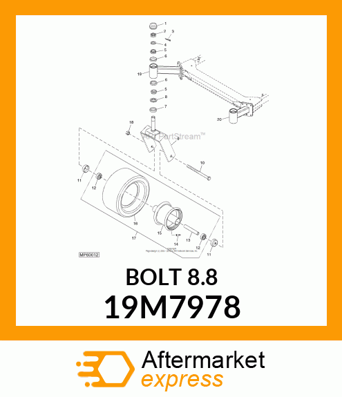 SCREW, HEX HEAD, METRIC 19M7978