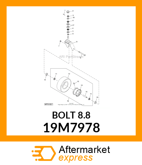 SCREW, HEX HEAD, METRIC 19M7978