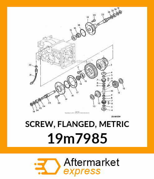 SCREW, FLANGED, METRIC 19m7985