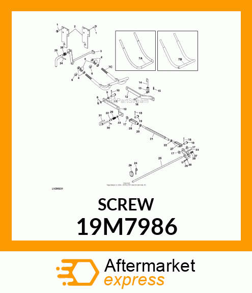 SCREW, HEX HEAD, METRIC 19M7986