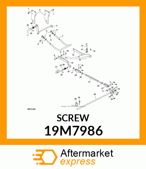 SCREW, HEX HEAD, METRIC 19M7986