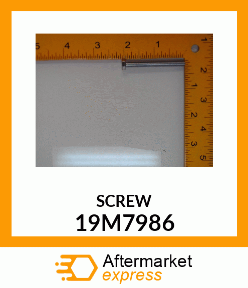 SCREW, HEX HEAD, METRIC 19M7986