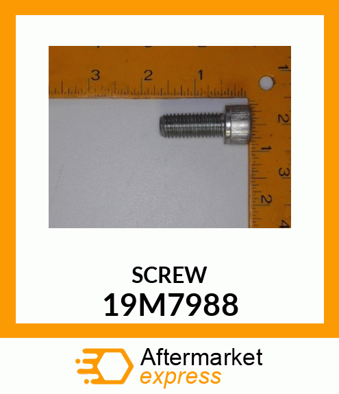 SCREW, HEX SOCKET HEAD, METRIC 19M7988