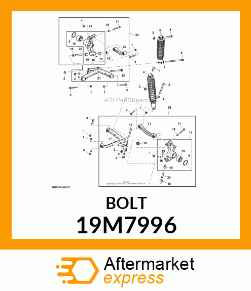 SCREW, HEX HEAD, METRIC 19M7996