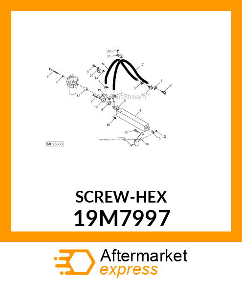 SCREW, HEX HEAD, METRIC 19M7997