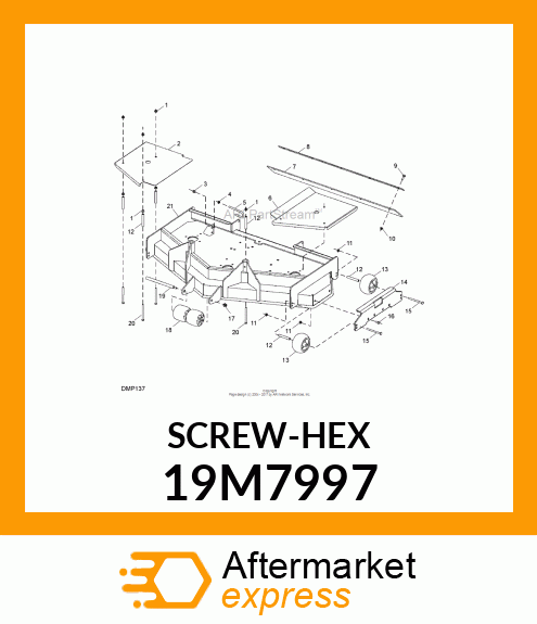 SCREW, HEX HEAD, METRIC 19M7997