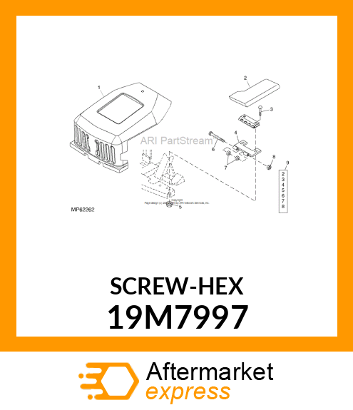 SCREW, HEX HEAD, METRIC 19M7997