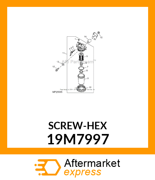 SCREW, HEX HEAD, METRIC 19M7997