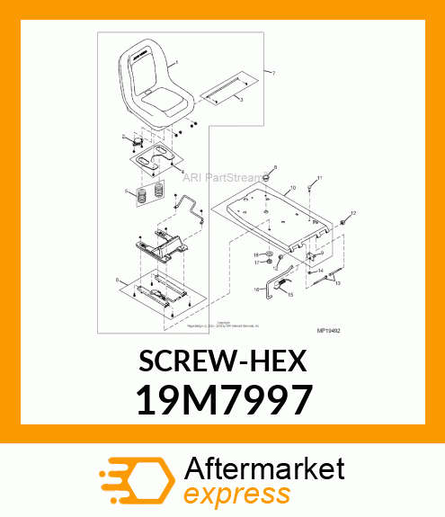 SCREW, HEX HEAD, METRIC 19M7997