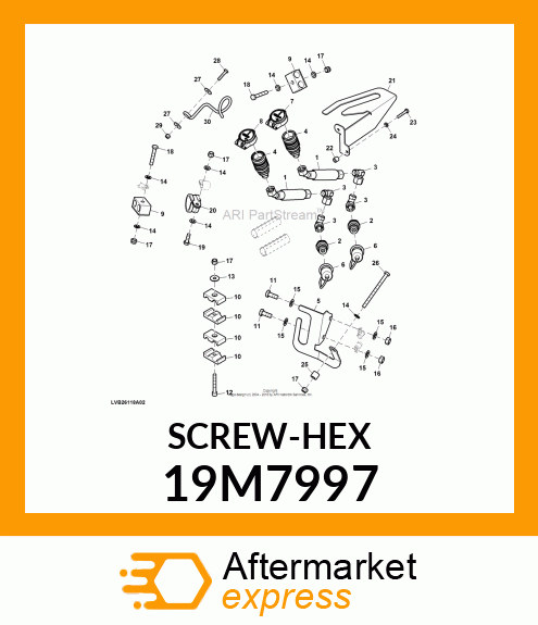 SCREW, HEX HEAD, METRIC 19M7997