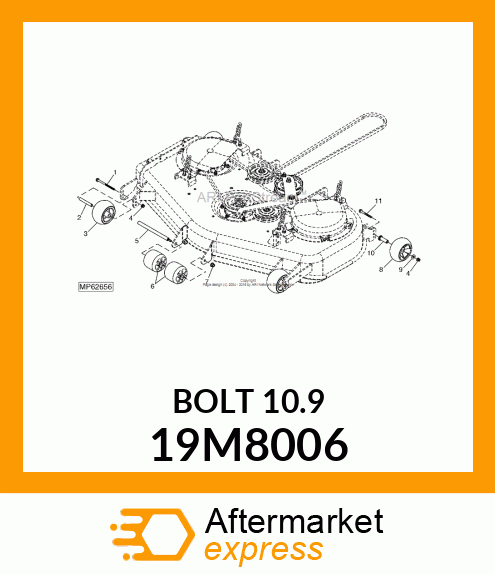 SCREW, FLANGED, METRIC 19M8006