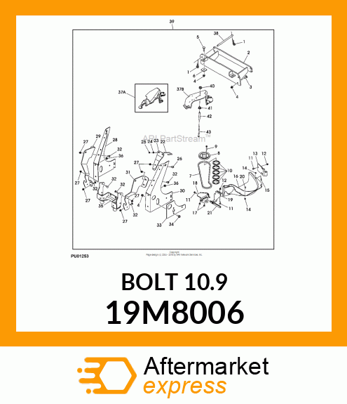 SCREW, FLANGED, METRIC 19M8006