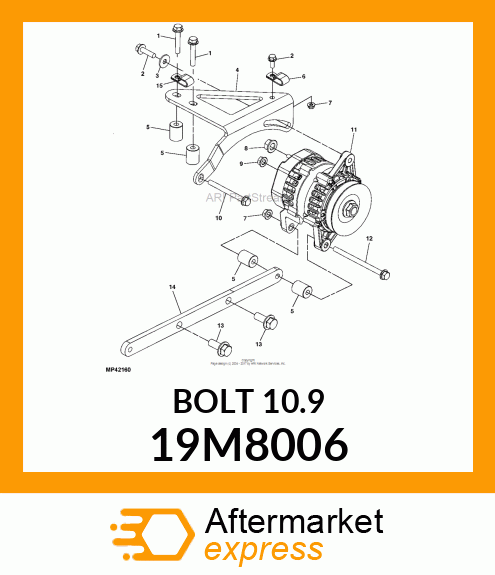 SCREW, FLANGED, METRIC 19M8006