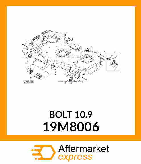 SCREW, FLANGED, METRIC 19M8006