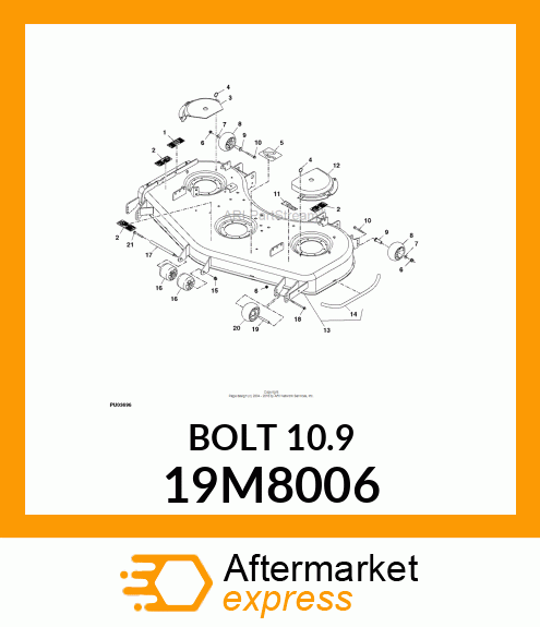 SCREW, FLANGED, METRIC 19M8006