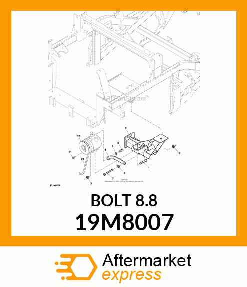 SCREW, HEX HEAD, METRIC 19M8007