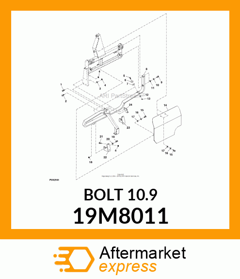 SCREW, HEX HEAD, METRIC 19M8011