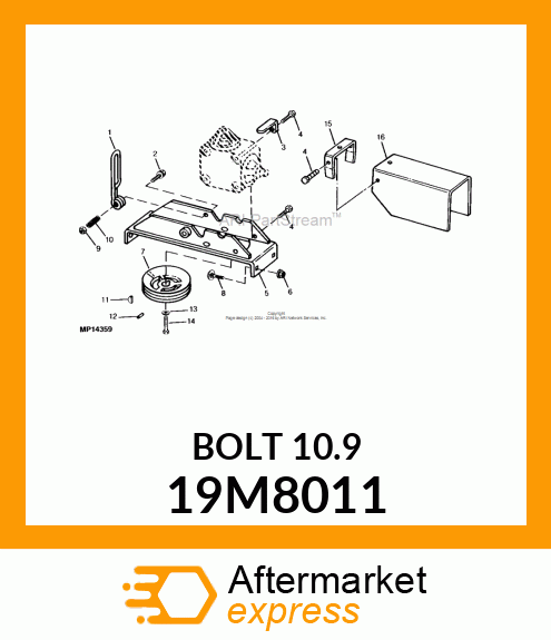 SCREW, HEX HEAD, METRIC 19M8011