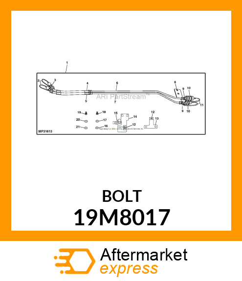 SCREW, HEX HEAD, METRIC 19M8017