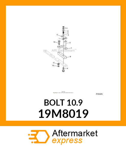 SCREW, HEX HEAD, METRIC 19M8019