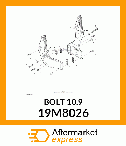 SCREW, HEX HEAD, METRIC 19M8026