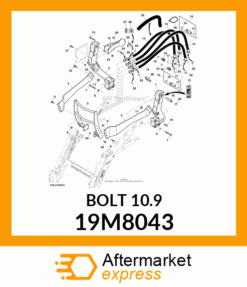 SCREW, HEX HEAD, METRIC 19M8043